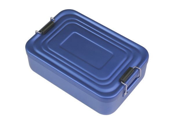 Lunchbox Aluminium eloxiert Blau 18X12X5 CM EVA