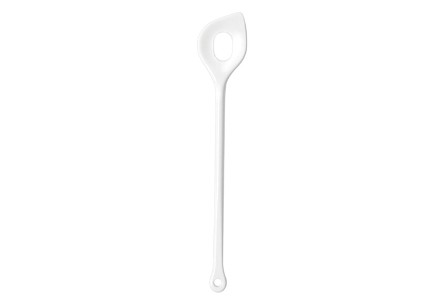 31 cm Colore: Bianco 10 Pezzi Waca 0221 710 Cucchiaio in melamina con Foro per appenderlo