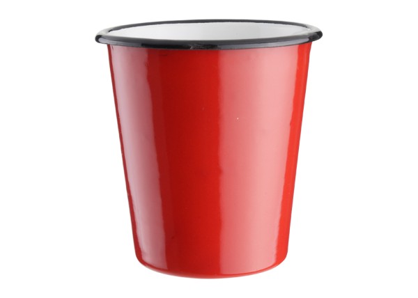 Bicchiere Conico Caffe Smaltato Rosso 30Cl