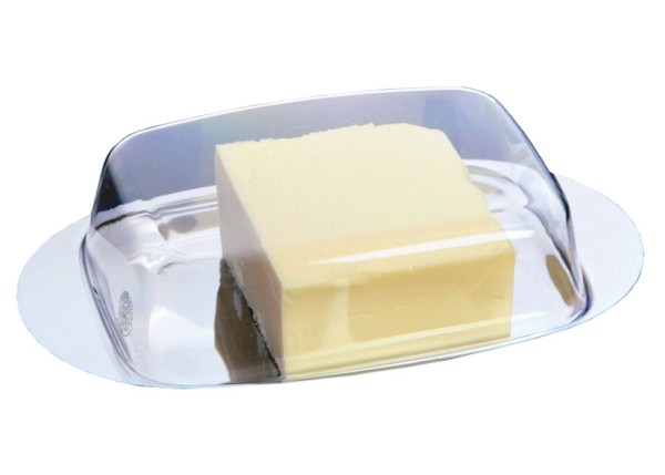 Butterdose Oval Edelstahl Rostfrei+Haube 19cm